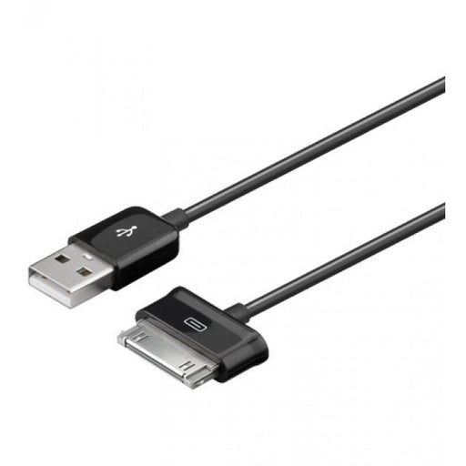 Techly USB 2.0 kabelis skirtas Samsung Galaxy Tab, juodas, 1,2m