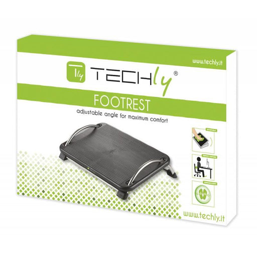 Kojų atrama Techly ergonomiška, juoda