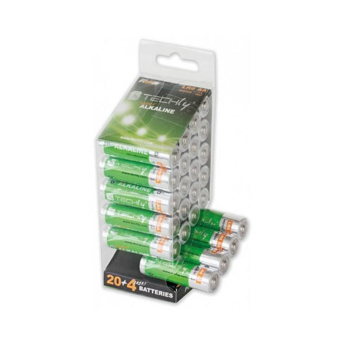 Šarminė baterija Techly 1.5V AA LR6 24 vnt.