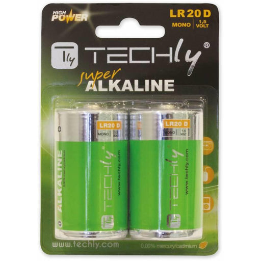 Šarminė baterija Techly 1.5V D R20 2 vnt.