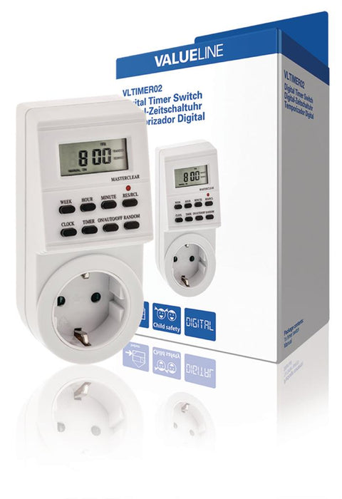 Timer Digital Indoor 1 min. 3600 W