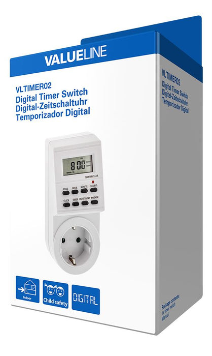 Timer Digital Indoor 1 min. 3600 W