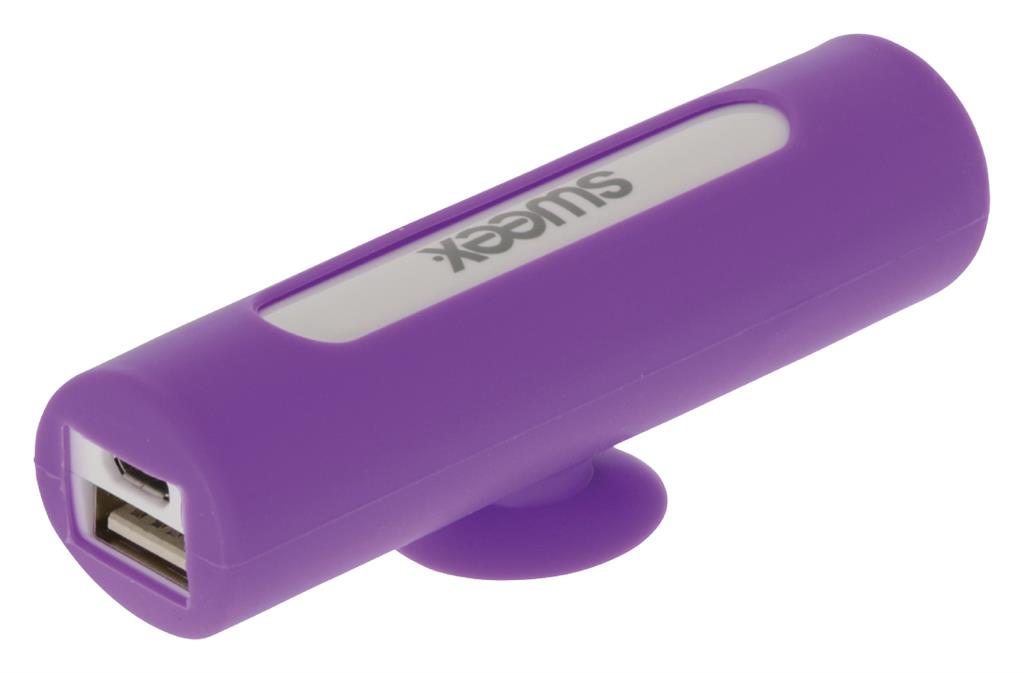 Išmaniojo telefono stovas-maitinimo blokas, 2500 mAh, purpurinis