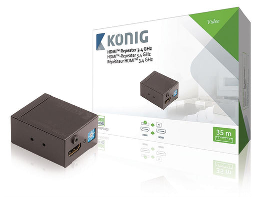 HDMI™ kartotuvas HDMI įvestis – HDMI išvestis, 35 m, pilkas
