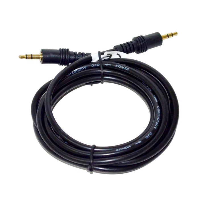 Vakoss Audio cable minijack 3,5mm M -> M  2m,  juoda, lizdinė plokštelė