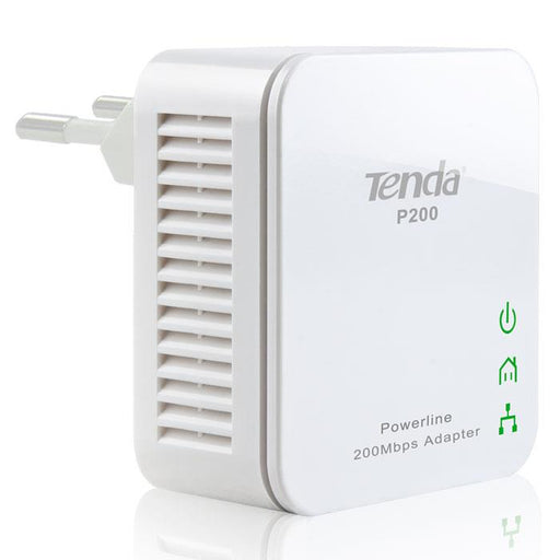 Tenda P200 200Mbps Mini Powerline Adapter, Single Pack