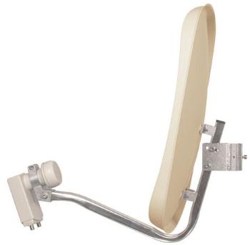 TechniSat TV Sat DigiDish 45 Twin, satellite dish, colour beige