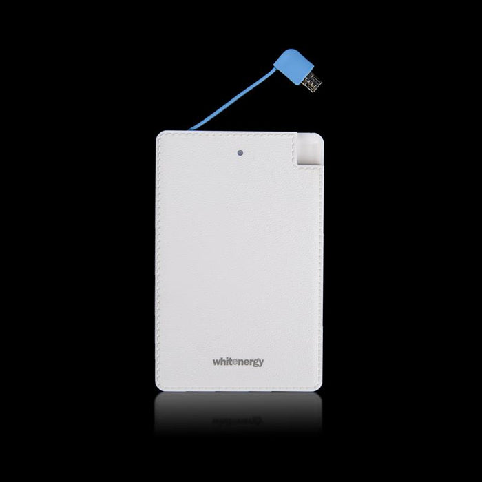 Nešiojamas įkroviklis Whitenergy power bank 2500mAh 1A, Baltas