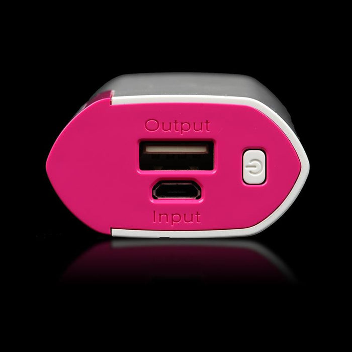 Nešiojamas įkroviklis Whitenergy power bank 4000mAh 1A, Baltas/Rožinis