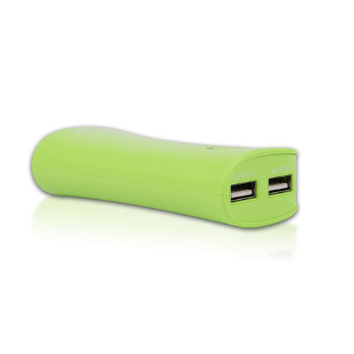 Nešiojamas įkroviklis Whitenergy power bank 4000mAh 1-2.1A, Žalias