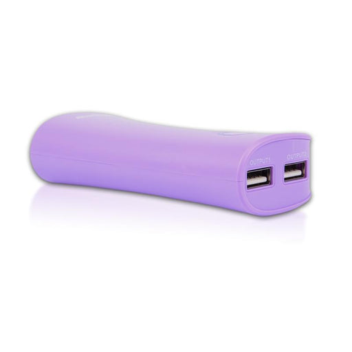 Nešiojamas įkroviklis Whitenergy power bank 4000mAh 1-2.1A, Violetinis