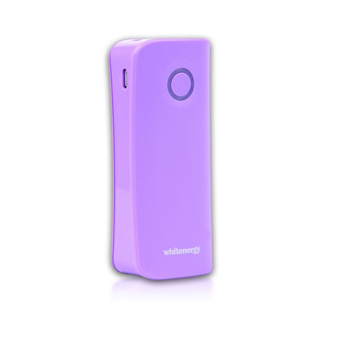 Nešiojamas įkroviklis Whitenergy power bank 4000mAh 1-2.1A, Violetinis