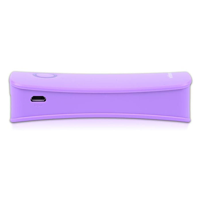 Nešiojamas įkroviklis Whitenergy power bank 4000mAh 1-2.1A, Violetinis