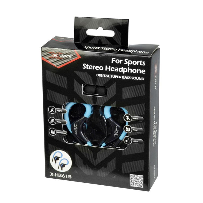 Sportinės ausinės X-Zero X-H361B mėlynos