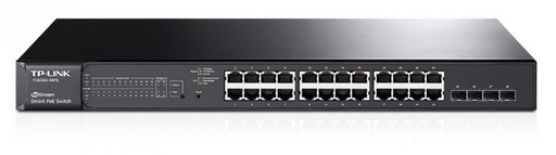 TP-Link T1600G-28PS(TL-SG2424P) 24-Port PoE Gigabit L2 Managed Switch + 4 SFP