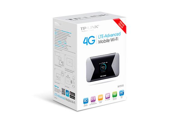 TP-Link M7310 4G LTE Mobile Wi-Fi, SIM slot, micro SD slot, 300Mb/s 2,4/5GHz