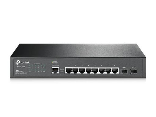 TP-Link T2500G-10TS JetStream 8-Port Gigabit L2 Lite Managed Switch with 2 SFP