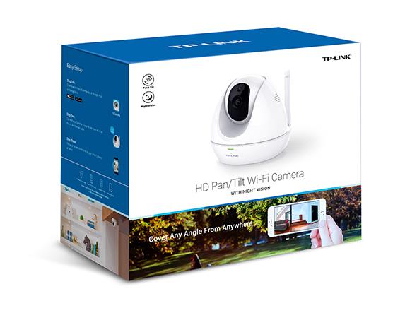 TP-Link NC450 HD Pan/Tilt WiFi N300 Cloud IP Camera, 720p, M-JPEG, Two way audio