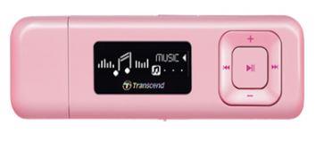 MP3 grotuvas Transcend MP330 8GB Rožinis, FM radijas, 1'' OLED ekranas