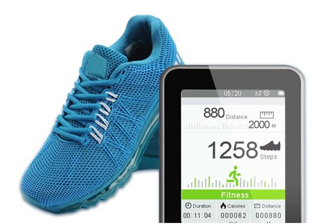 MP4 grotuvas Transcend MP710 2'' 8GB, FM, microUSB, Fitness Tracker, Baltas