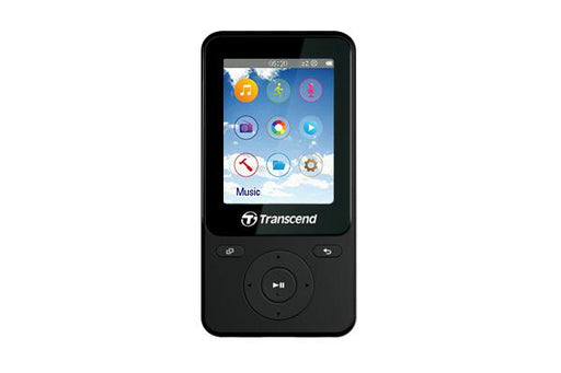 MP4 grotuvas Transcend MP710 2'' 8GB, FM, microUSB, Fitness Tracker, Juodas