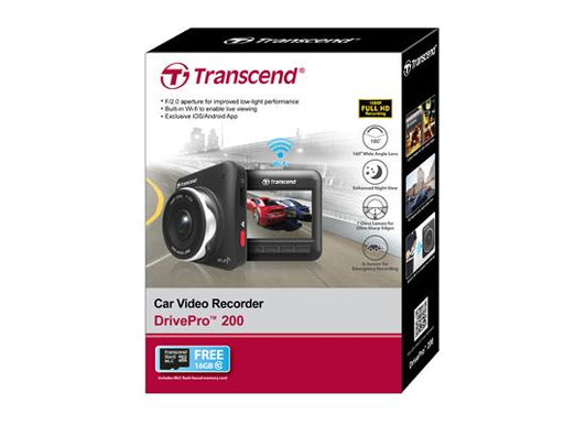 Automobilinis registratorius Transcend DVR FULL HD microSDHC 16GB, Suction Mount