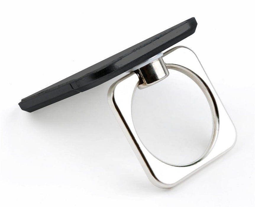 Techly universalus telefonų laikiklis ir stovas Ring su dėtuve kortelėms, juodas