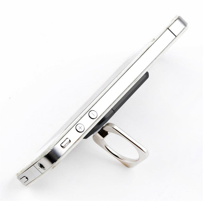 Techly universalus telefonų laikiklis ir stovas Ring su dėtuve kortelėms, juodas