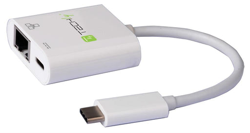Techly USB-C 3.1 - Gigabit Ethernet RJ45 tinklo adapteris su USB-C PD prievadu