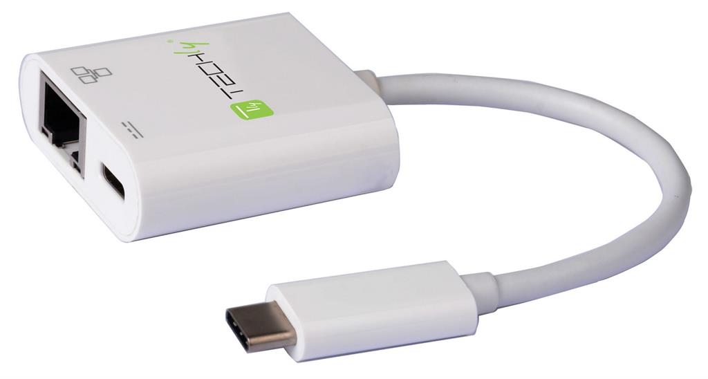 Techly USB-C 3.1 - Gigabit Ethernet RJ45 tinklo adapteris su USB-C PD prievadu