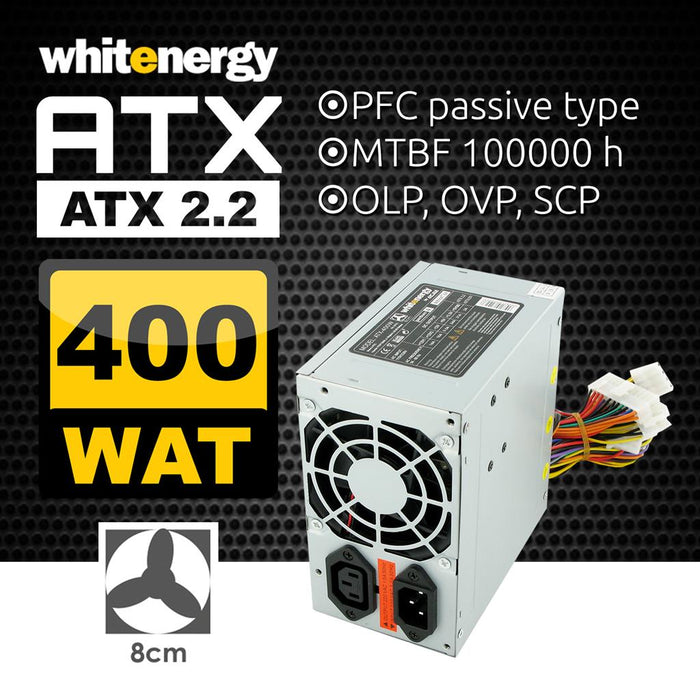 PSU Whitenergy ATX 2.2 400W versija BOX