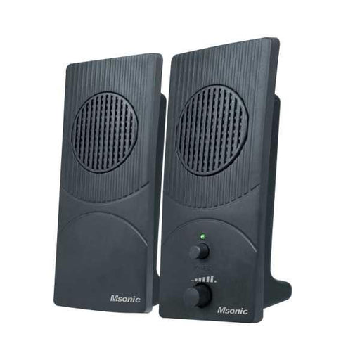 Kompiuterinės kolonėlės Msonic 2.0, 2 x 2W Juodos