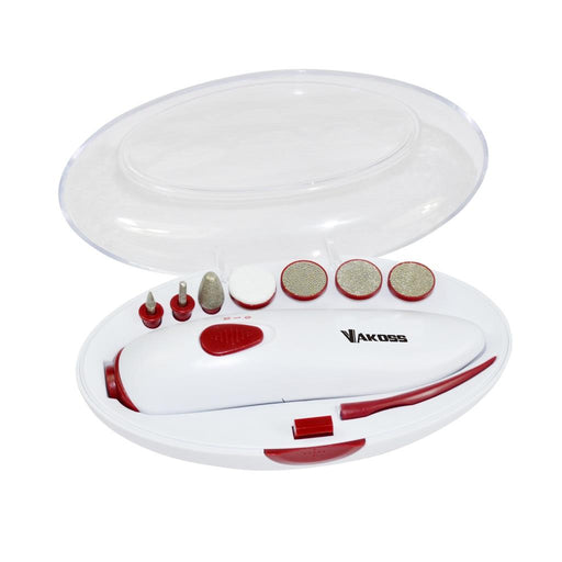 Manicure tool kit Vakoss PE-6301R | white-red