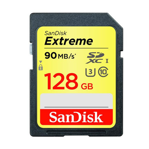 Sandisk memory card Extreme SDXC 128 GB 90/60 MB/s V30 UHS-I U3