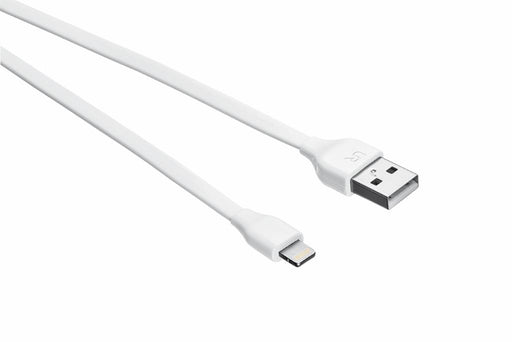 Flat Lightning Cable 1m - white