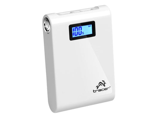 Nešiojamas įkroviklis Tracer power bank 10400 mAh, Baltas