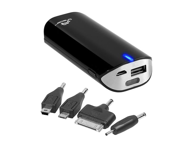 Nešiojamas įkroviklis Tracer power bank 5200mAh, Juodas