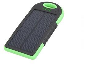 Išorinis saulės baterija 5000 mAh, žalias