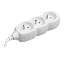 Pailginimo laidas TRACER PowerCord 3m (3 lizdas; baltas)