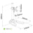 Laisvai pastatomas laikiklis monitoriui Techly  LED/LCD 13-27'' 10kg VESA juodas