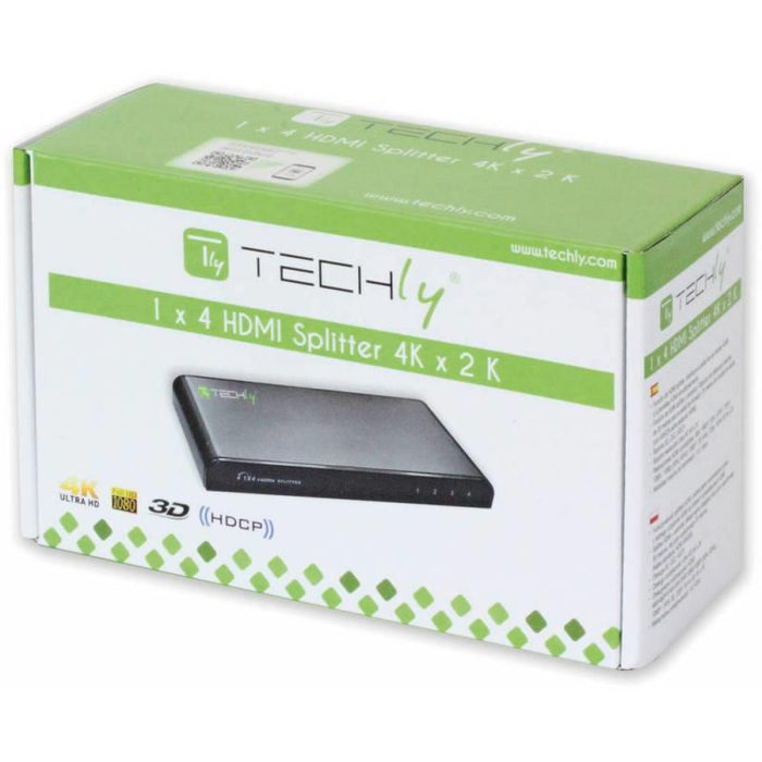 Skirstytuvas Techly, audio/wideo HDMI 1/4 4K*2K 3D