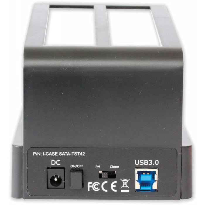 Dokingo stotelė Techly, USB 3.0 dviem diskam SATA 2.5''/3.5'', OTB, klonavimas