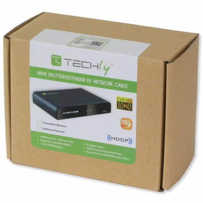 Techly extender imtuvas HDMI HDbitT, kat6/6a/7 (P/N: 020751)