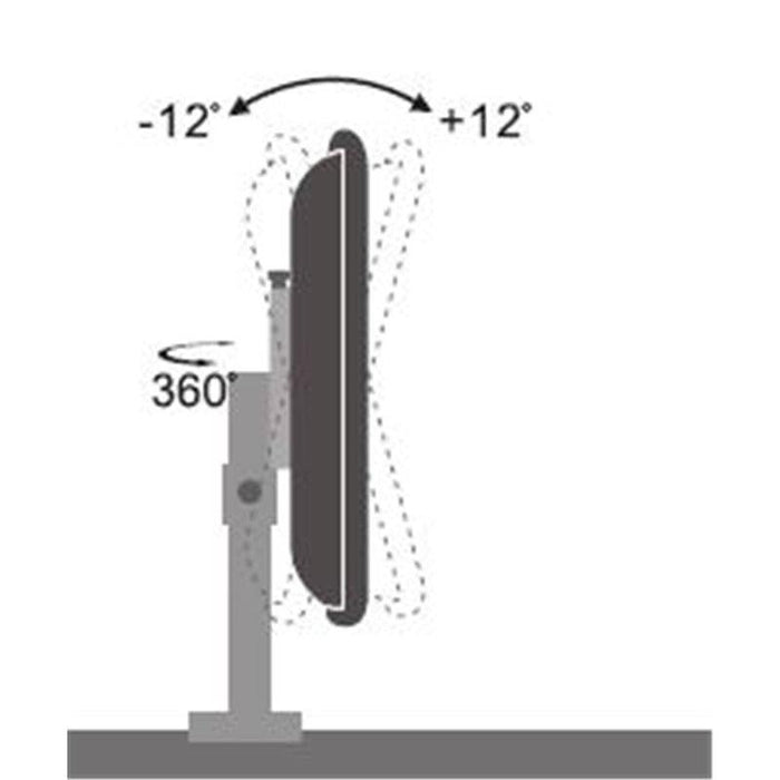 Laikiklis Techly monitoriams LED/LCD 13''-30'' 15kg reguliuojamas aukštis, juod.
