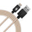 Patriot Charge and Sync Lightning Woven Cable 3.3 ft Lightning/USB gold