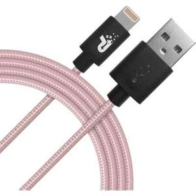 Patriot Charge and Sync Lightning Woven Cable 3.3 ft Lightning/USB rose gold