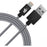 Patriot Charge and Sync Lightning Woven Cable 3.3 ft Lightning/USB space grey