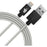 Patriot Charge and Sync Lightning Woven Cable 3.3 ft Lightning/USB silver