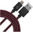 Patriot Charge and Sync Lightning Woven Cable 3.3 ft Lightning/USB maroon