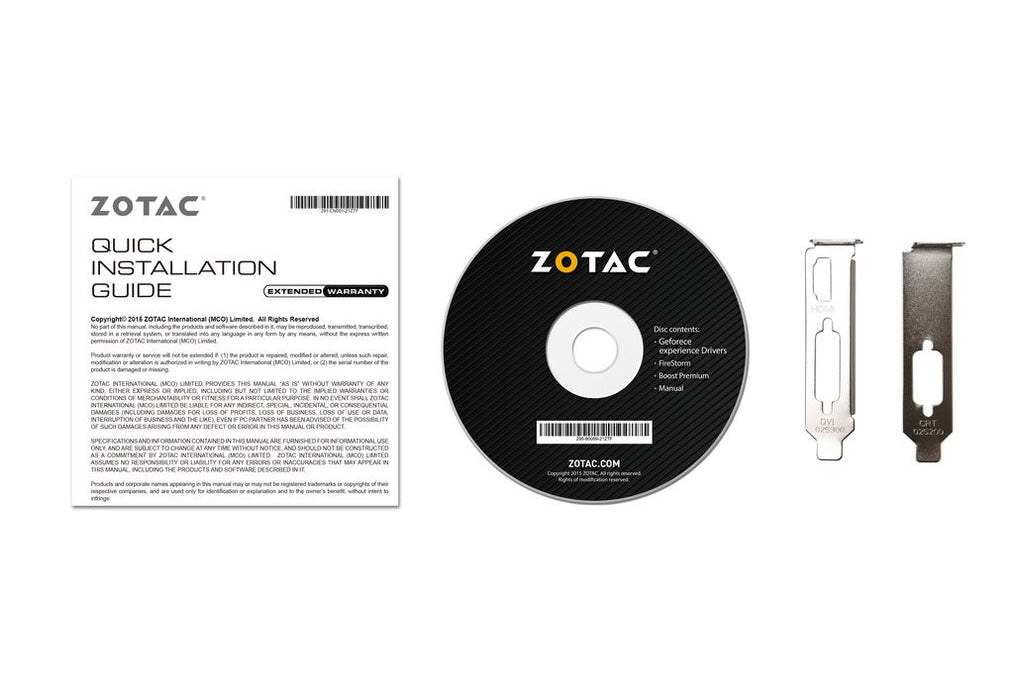 ZOTAC GeForce GT 710, 1GB DDR3 (64 Bit), HDMI, DVI, VGA